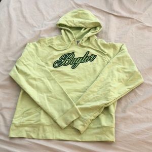 Vintage Unisex NEON Green Baylor Hoodie